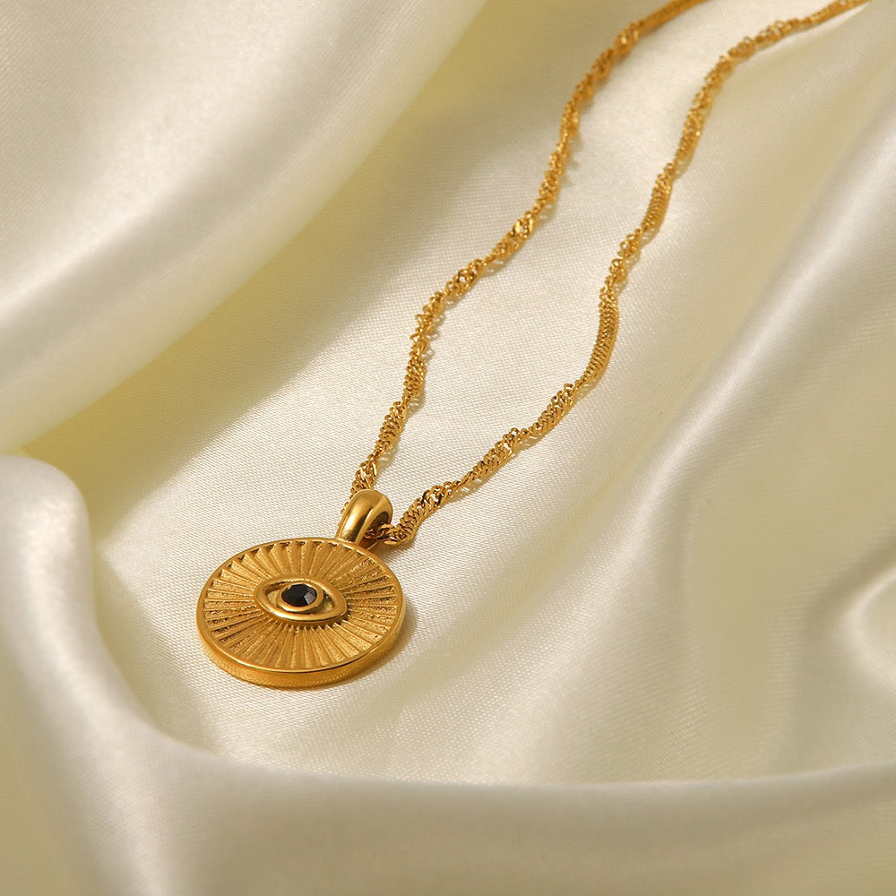 18K Gold Plated - Devil's Eye Necklace